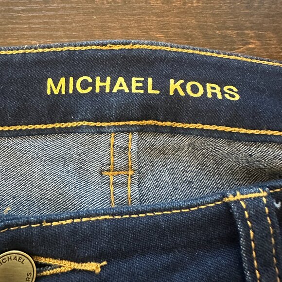 Michael Kors Dark Rinse Stretch Skinny Jeans Womens Size 8 - Picture 5 of 6